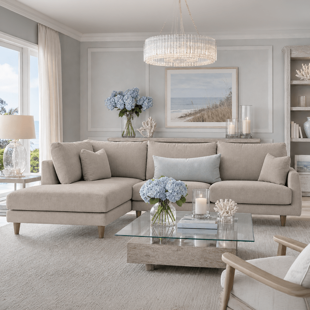 Solace Oatmeal Left Hand Facing Chaise End Sofa Sofa