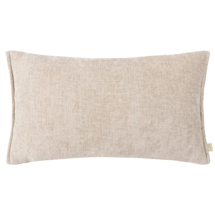 Soufle Cream Woven Cushion Cover with Oxford Border - 30x50cm