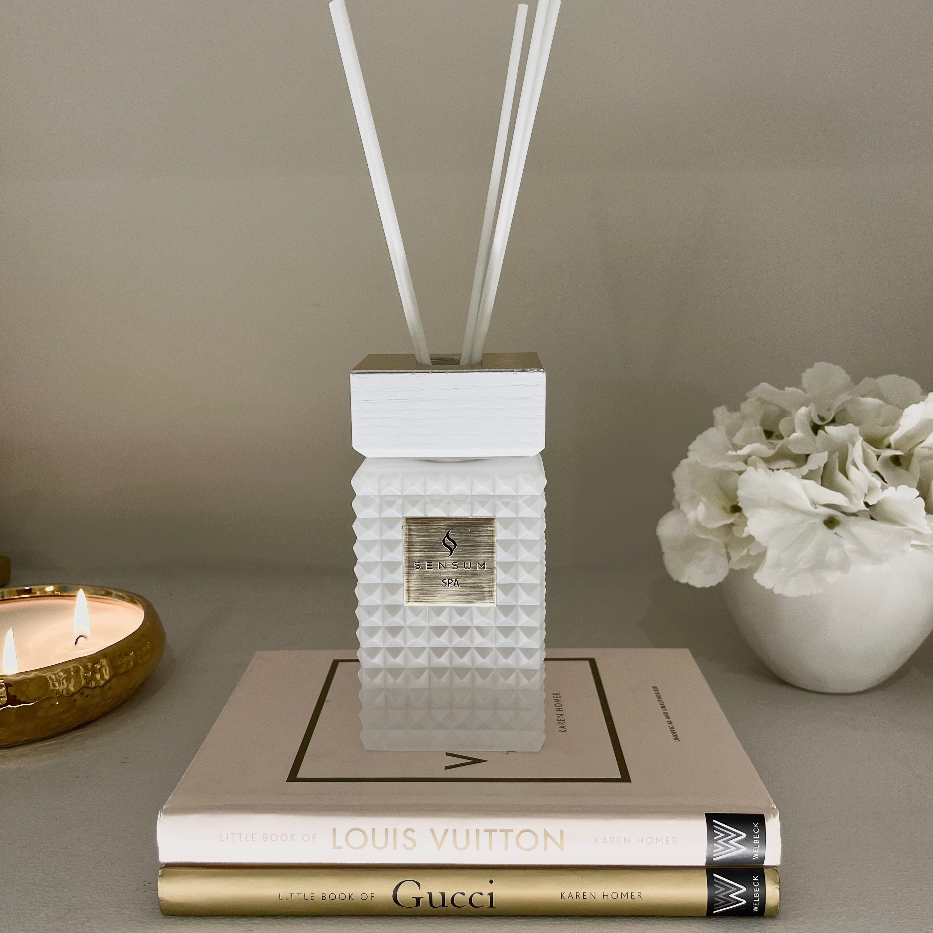 Spa Petite White & Gold Luxury Reed Diffuser - 150ml Fragrance