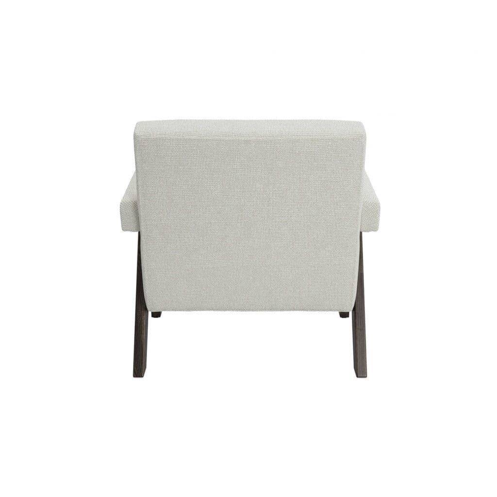 Tassimo Milk Textured Accent Chair with Walnut Legs Furniture