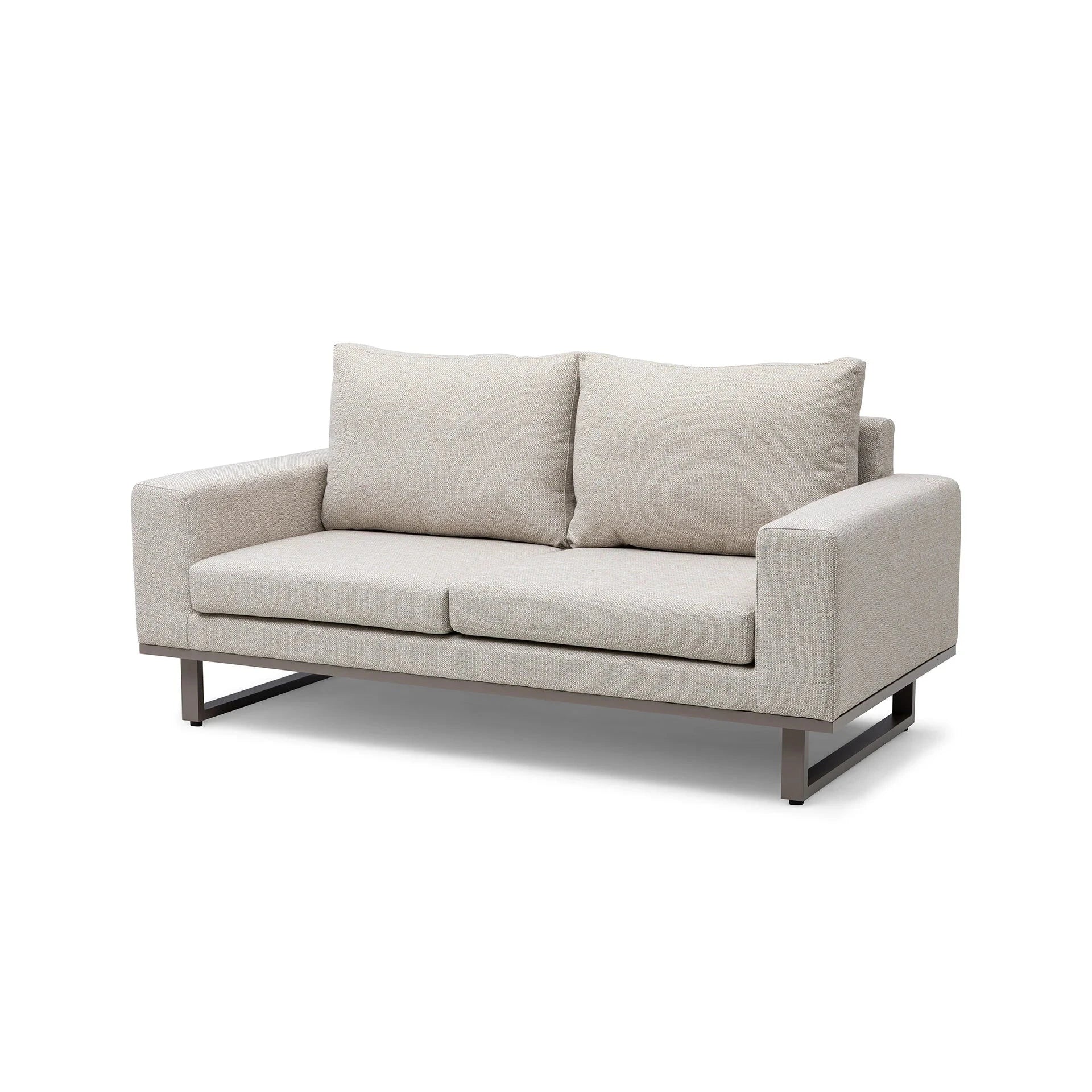 Tempo Latte Outdoor 2 Seater Sofa Lounge Set Outdoor