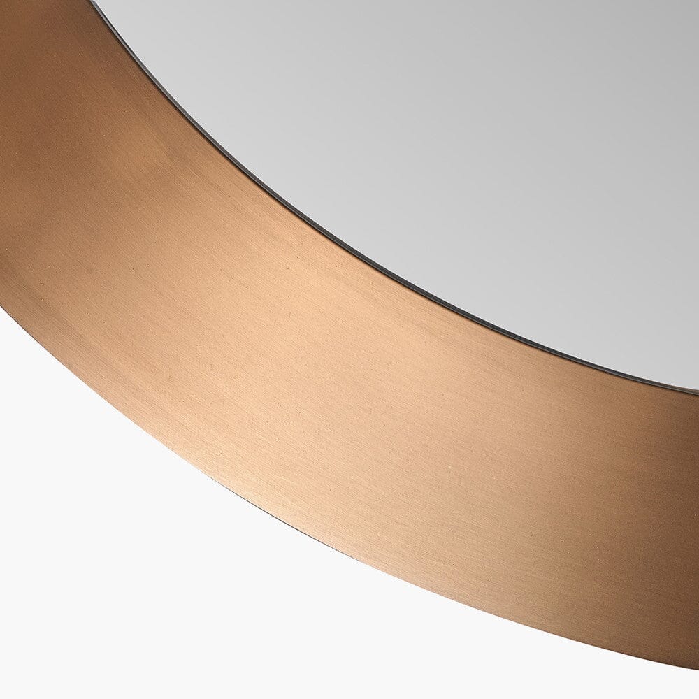 Tempus Burnished Gold Round Mirror Accessories