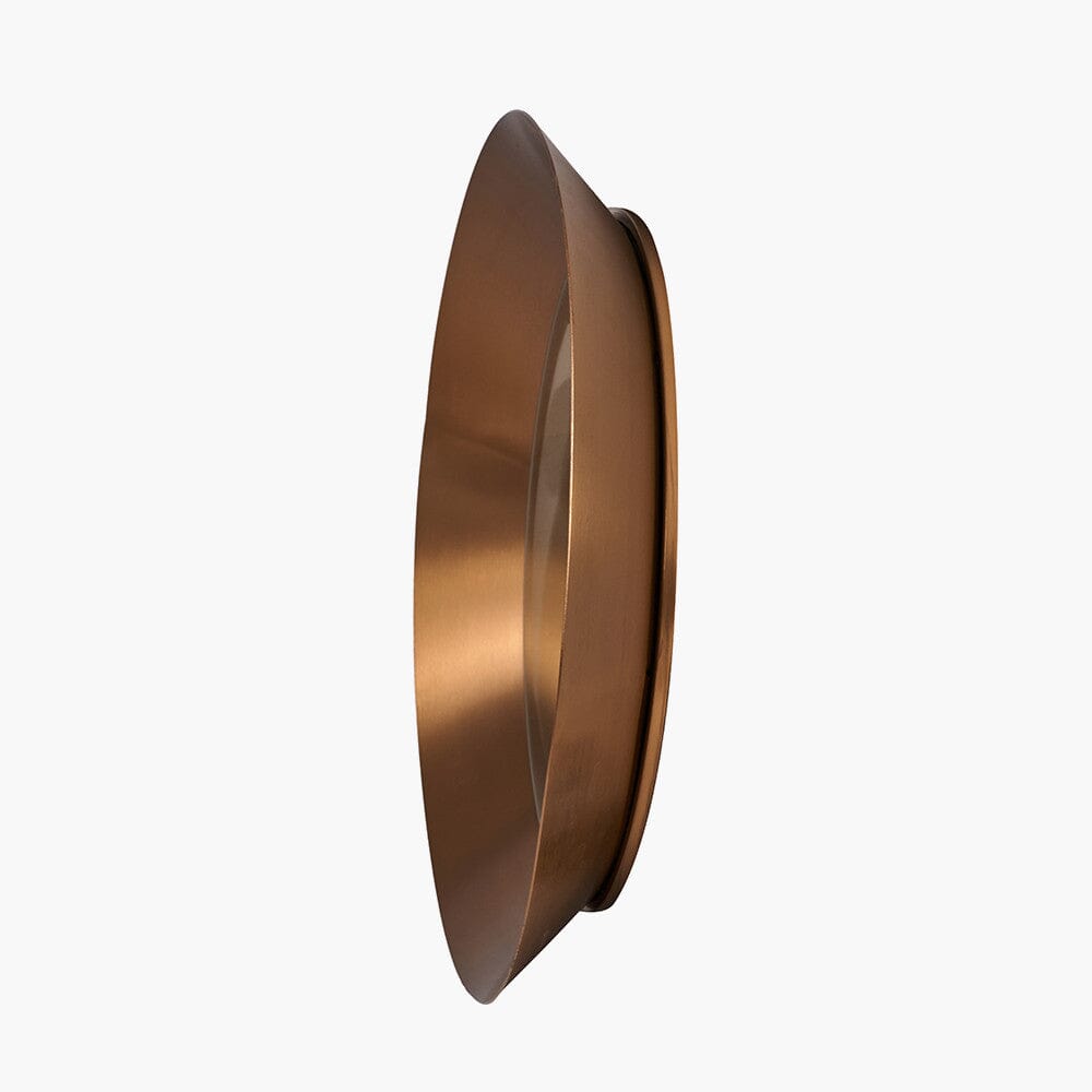 Tempus Burnished Gold Round Mirror Accessories