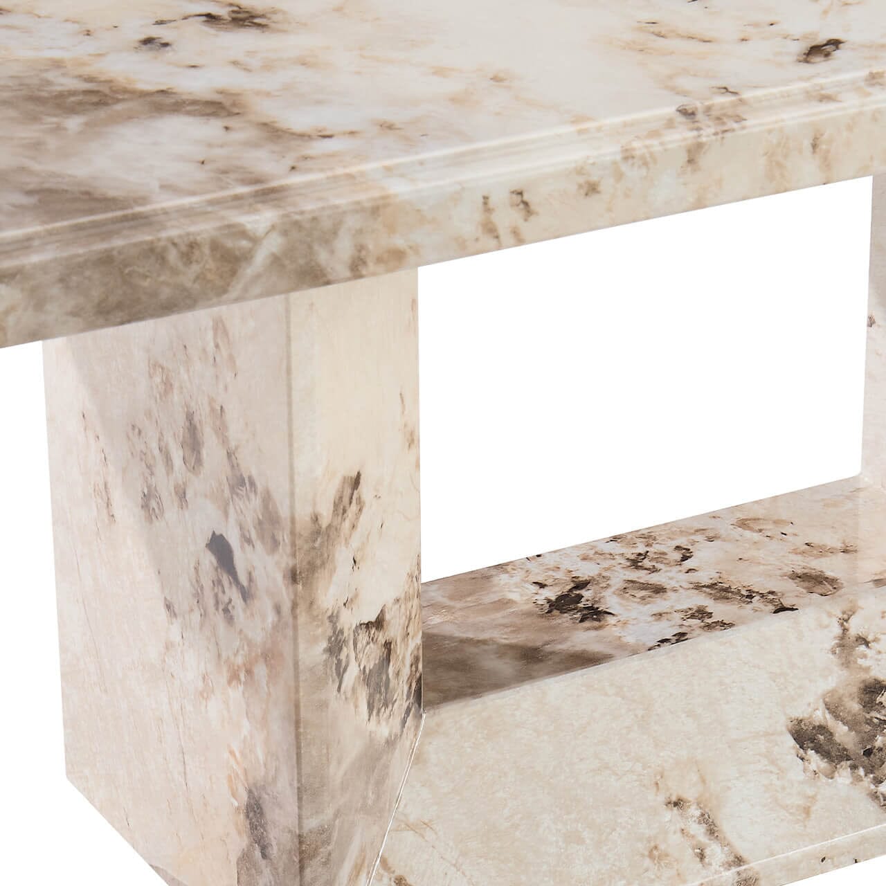 Thea Mocha Marble Coffee Table Table Furniture