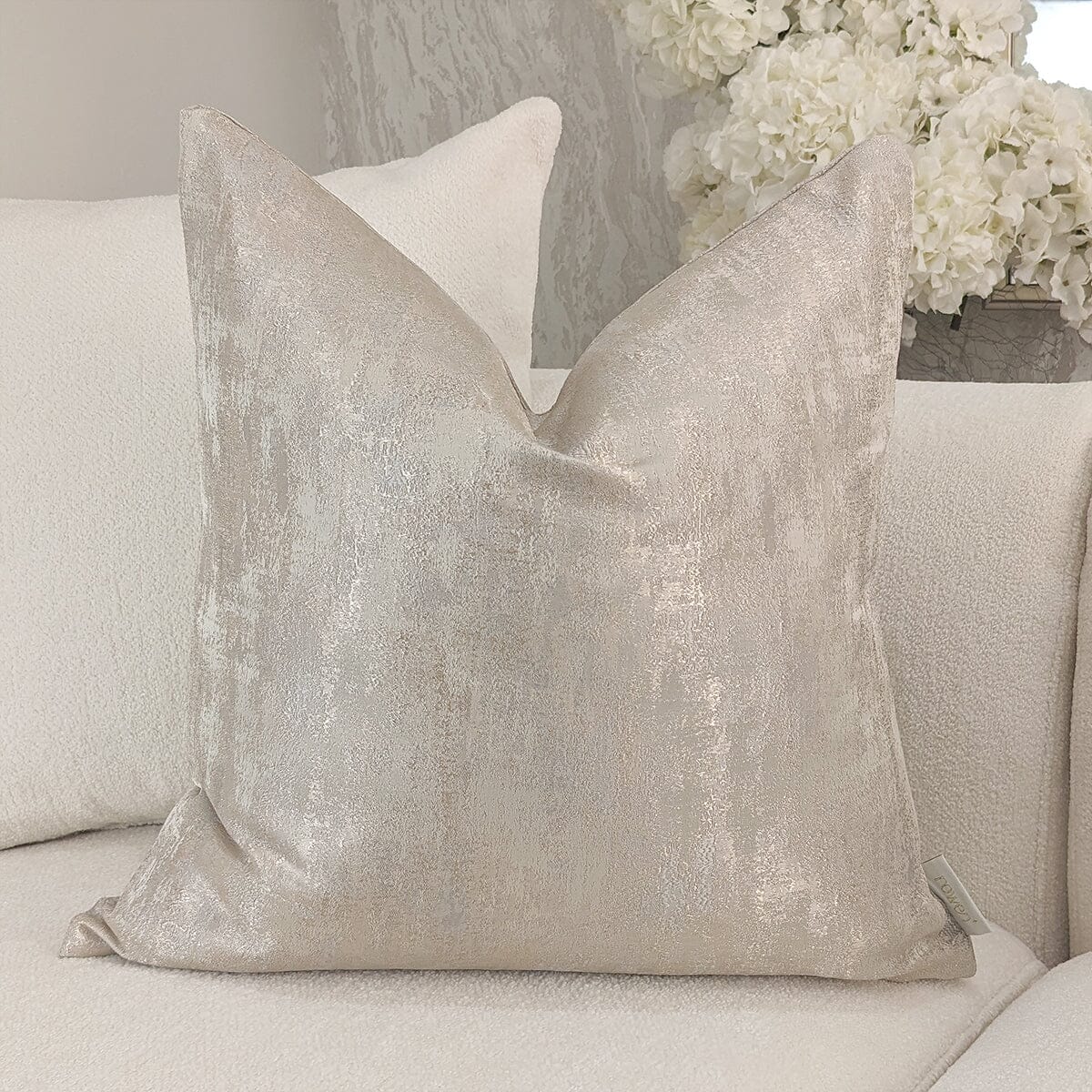 Gold cream cushions hotsell