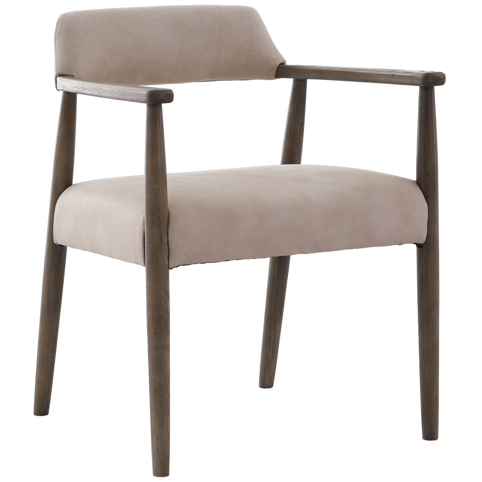 Tigur Taupe Italian Leather Dining Chair Furniture