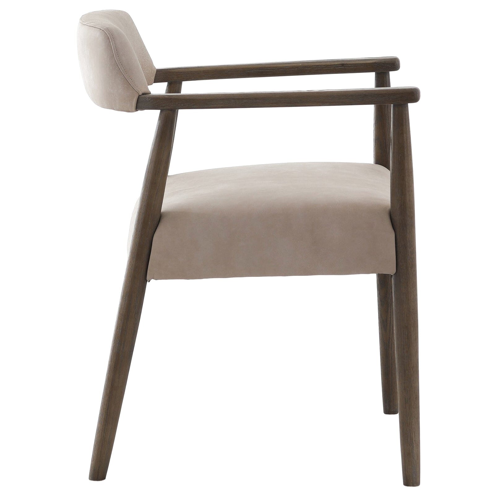 Tigur Taupe Italian Leather Dining Chair Furniture