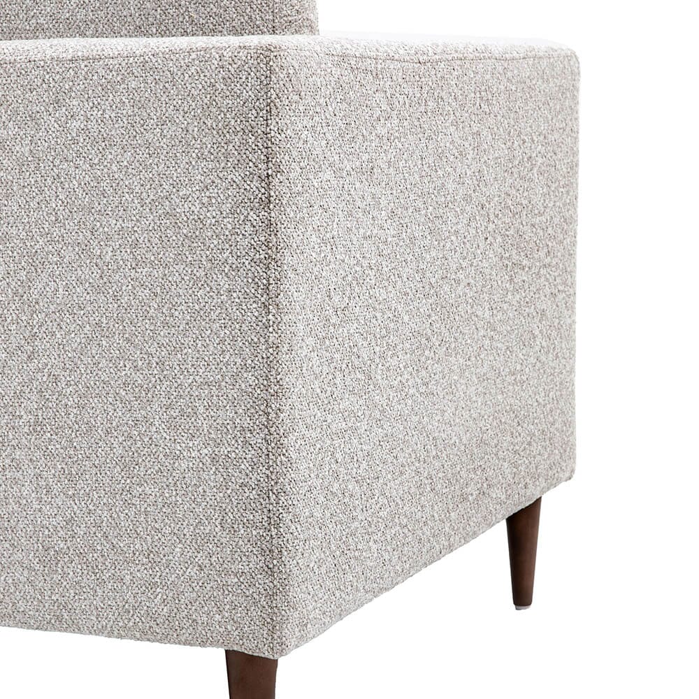 Tilly Grey Textured 2 Seater Buttoned Back Sofa Sofa