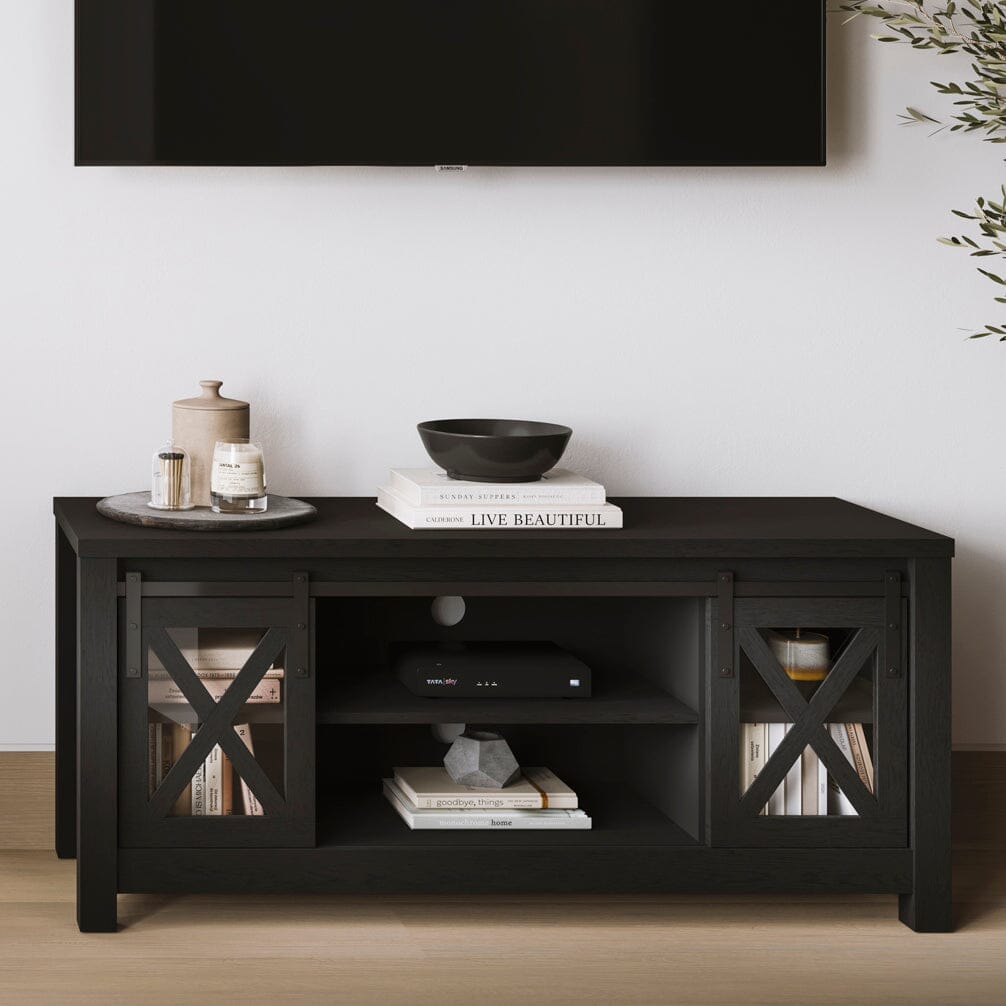 Toulouse Black Wooden TV Stand Furniture