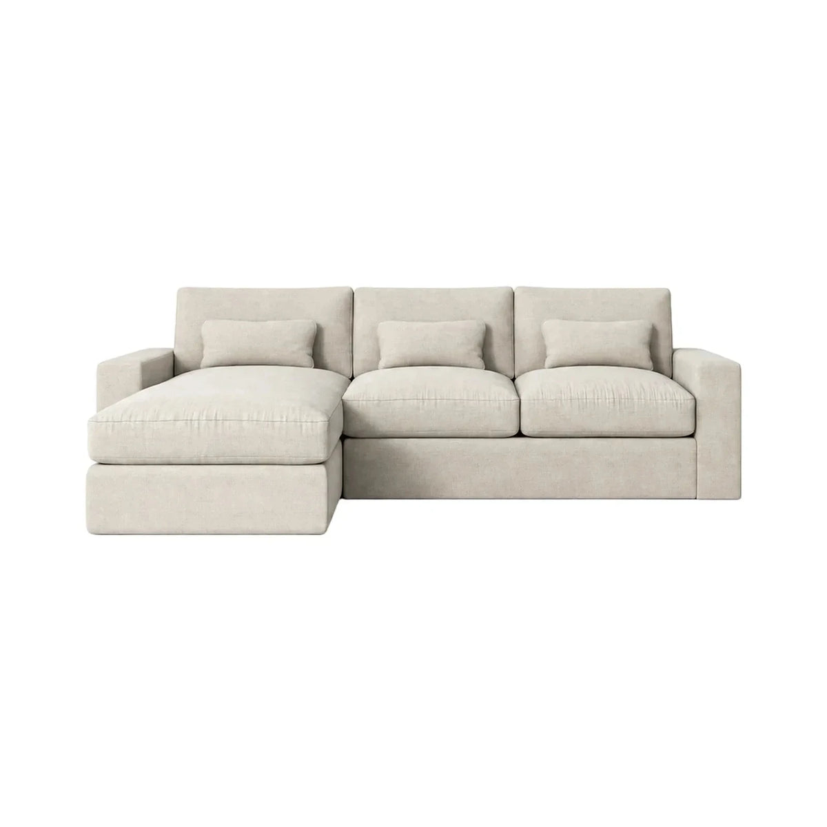 Tribeca Ash Greige Medium Left Hand Facing Chaise End Sofa Sofa