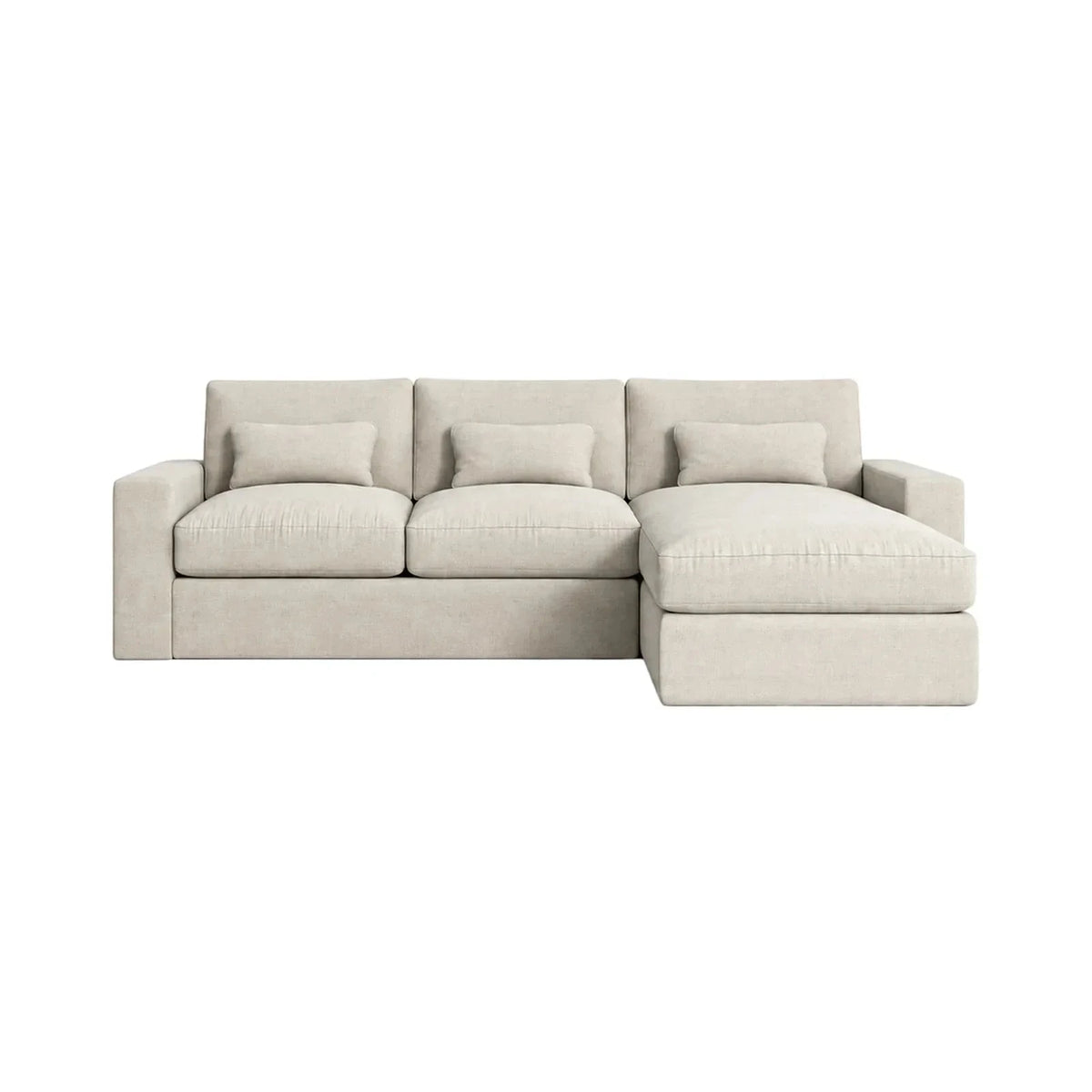 Tribeca Ash Greige Medium Right Hand Facing Chaise End Sofa Sofa