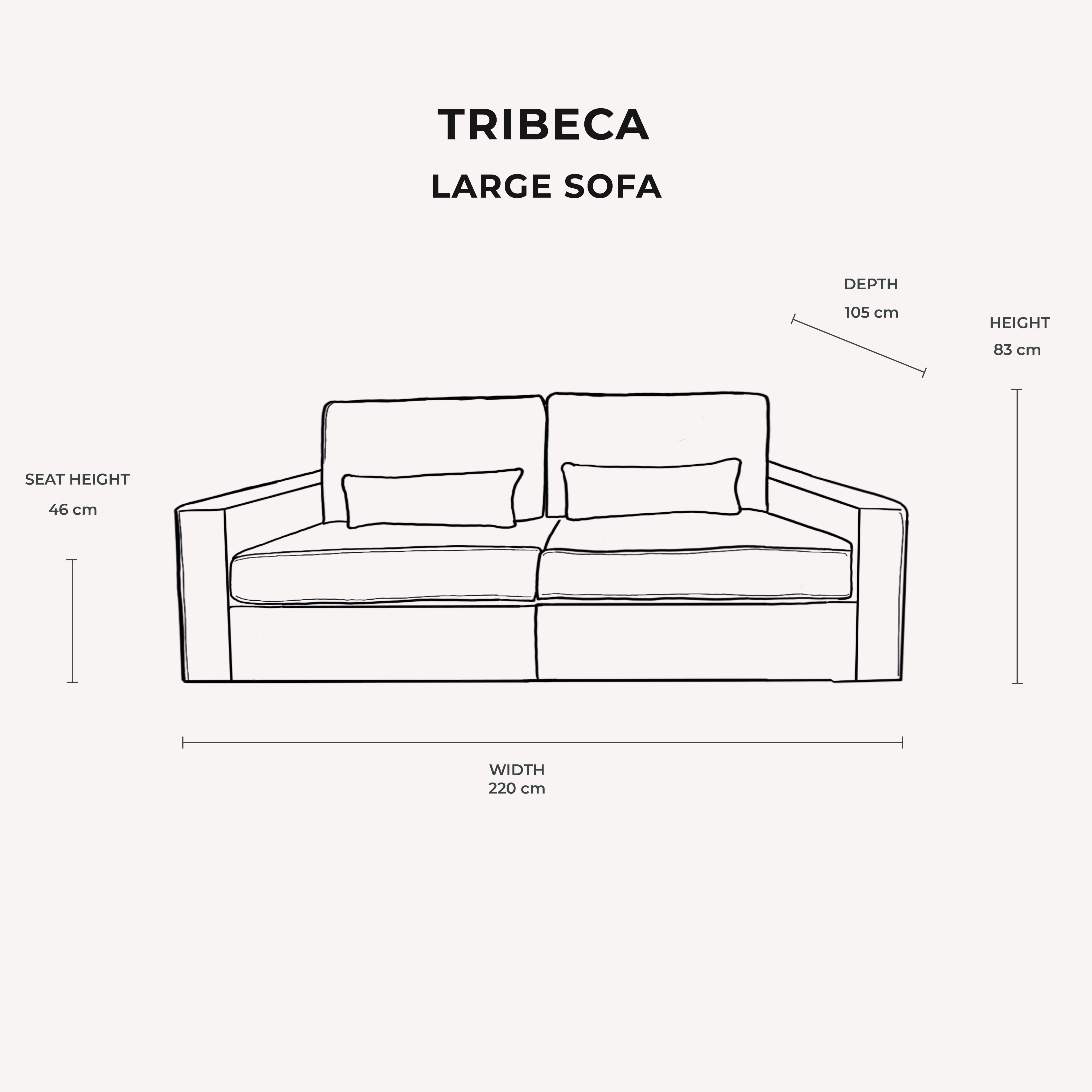 Tribeca Cream Velvet Sofa Range
