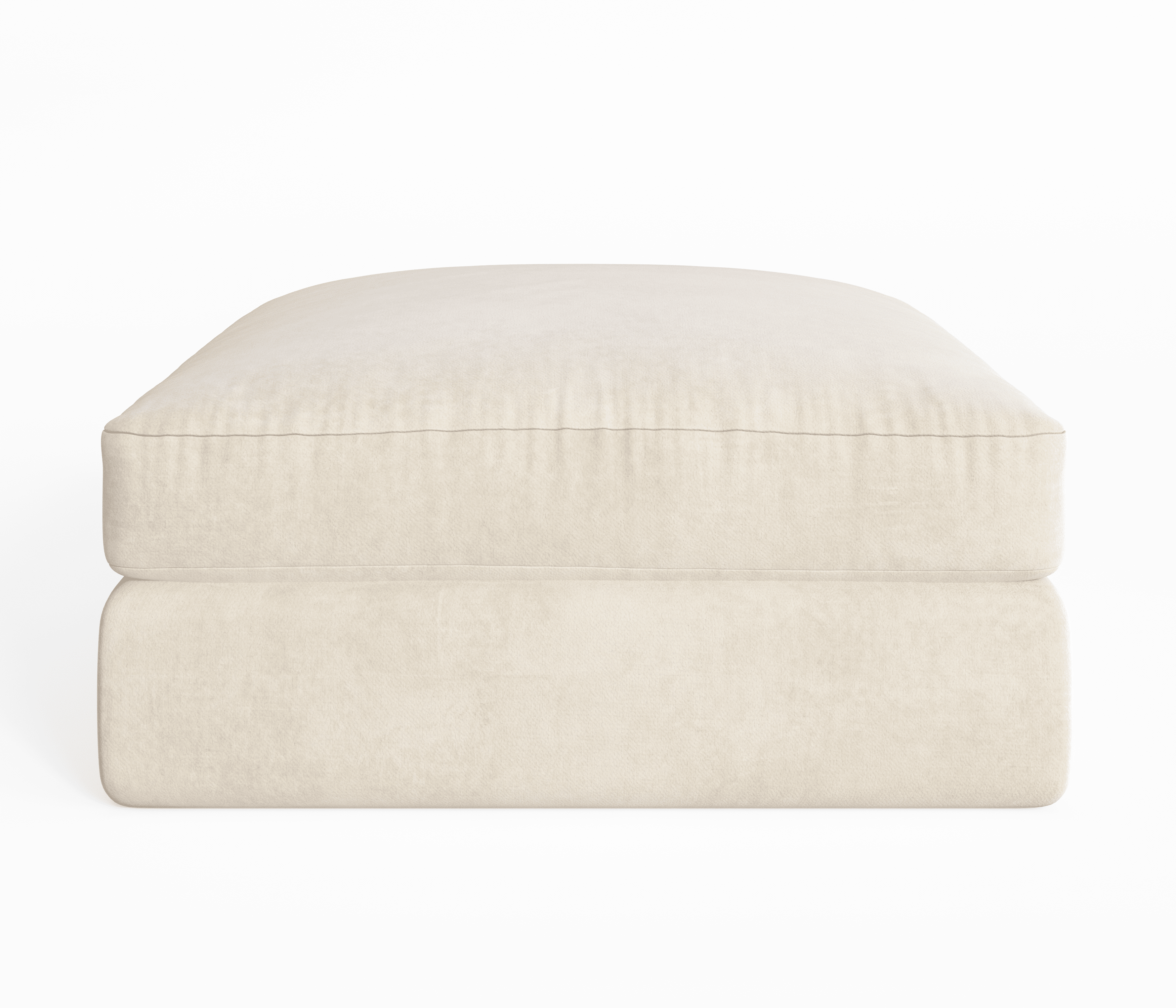 Tribeca Cream Velvet Sofa Range Sofa Large Footstool