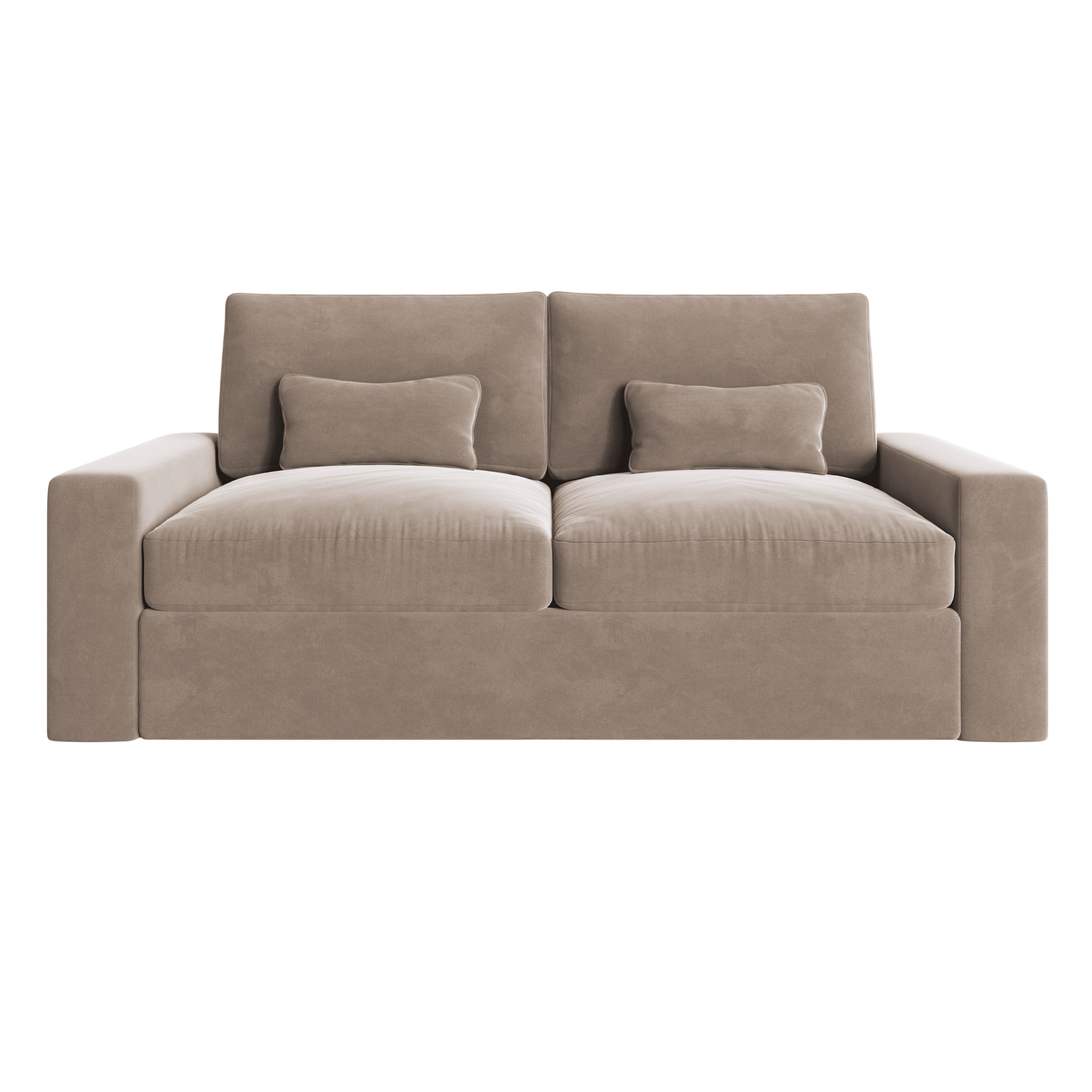 Tribeca Mink Velvet 3 Seater Sofa Sofa