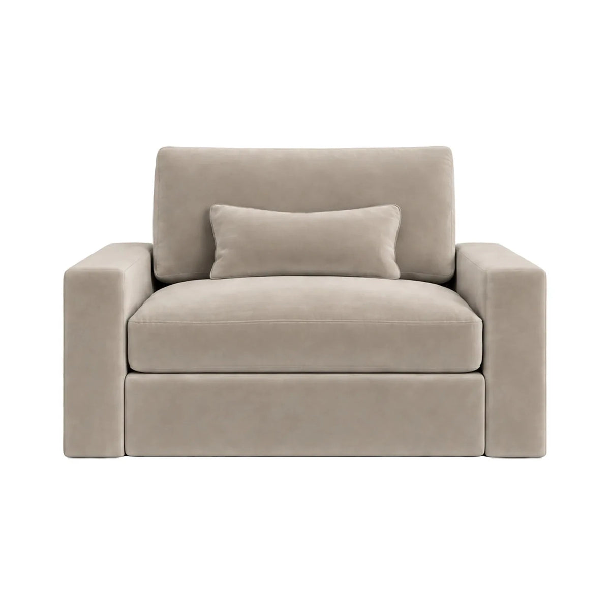 Tribeca Mink Velvet Love Seat Sofa