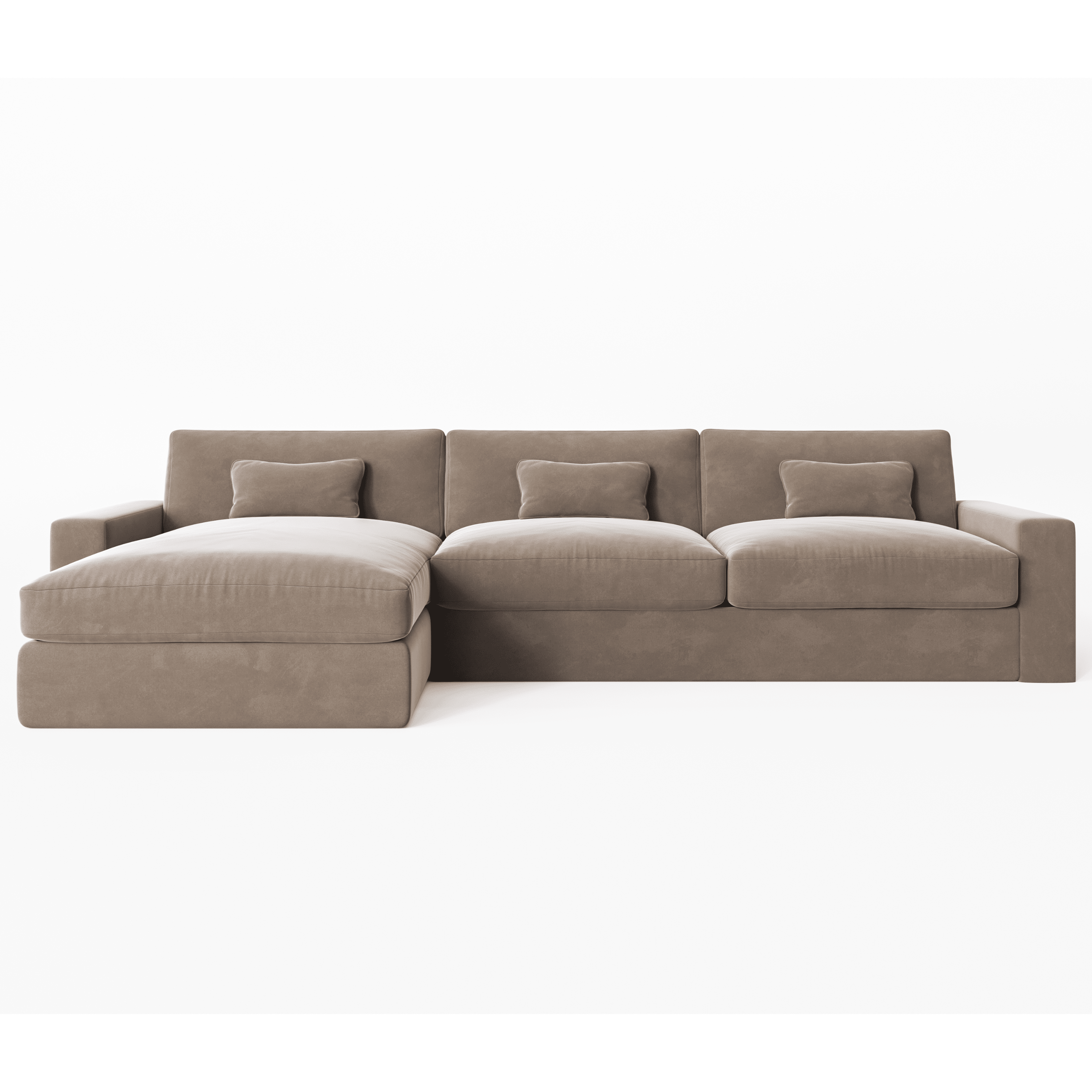 Tribeca Mink Velvet Sofa Range Sofa