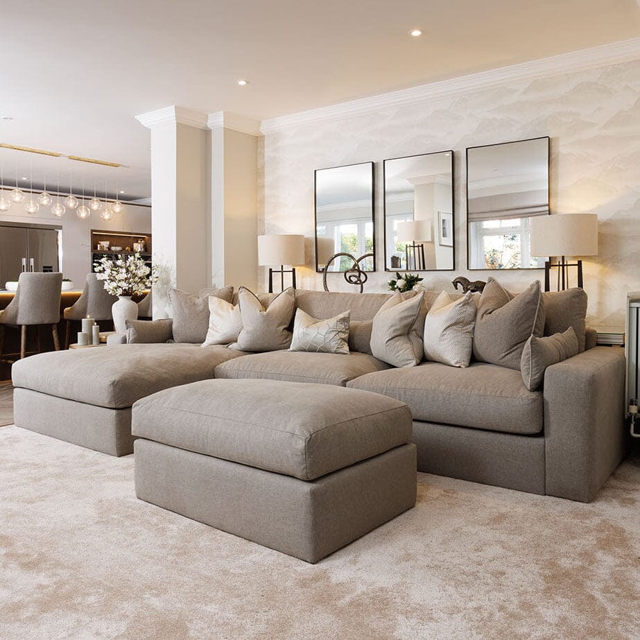 Tribeca Warm Grey Large Footstool MTO Sofa