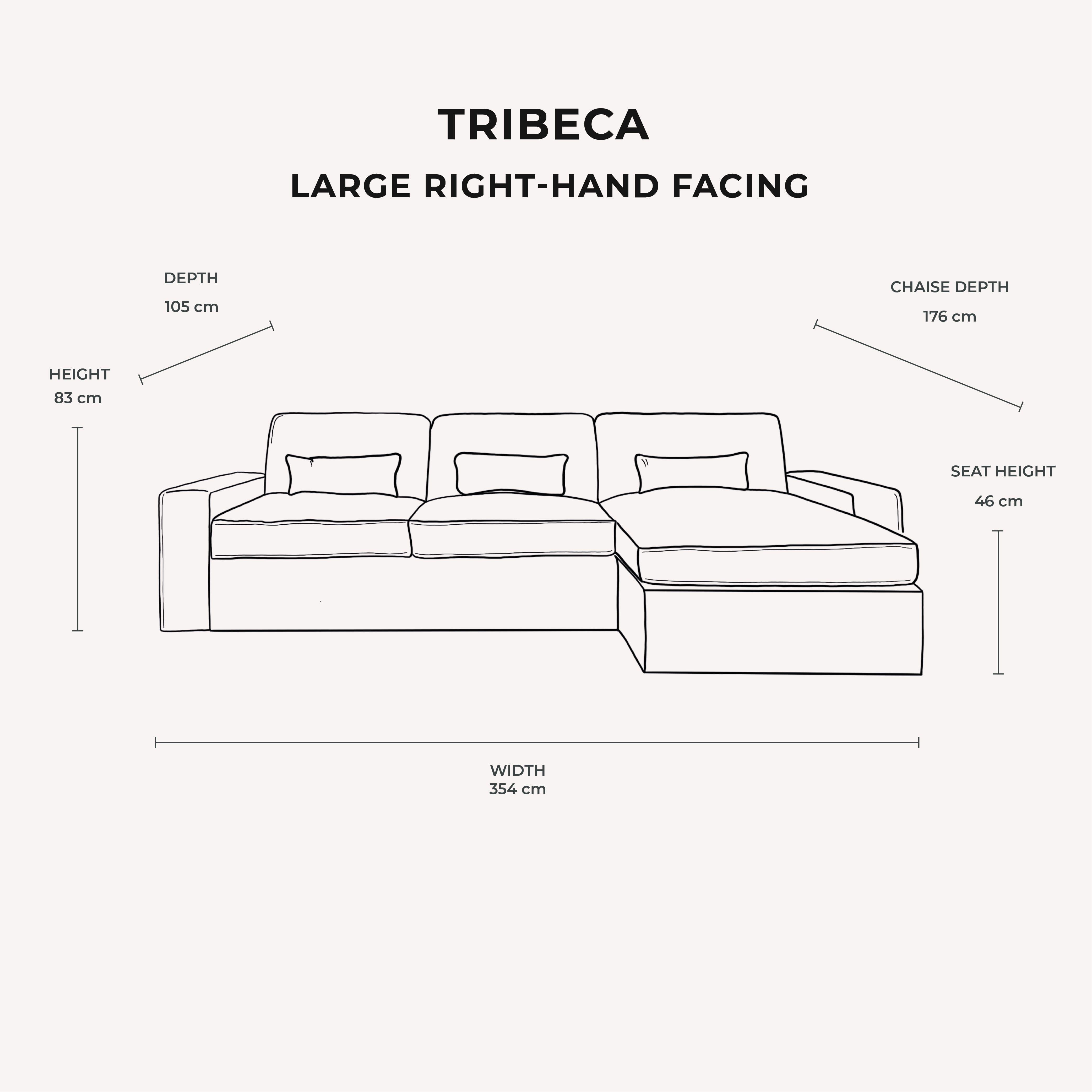 Tribeca Warm Grey Sofa Range MTO Sofa