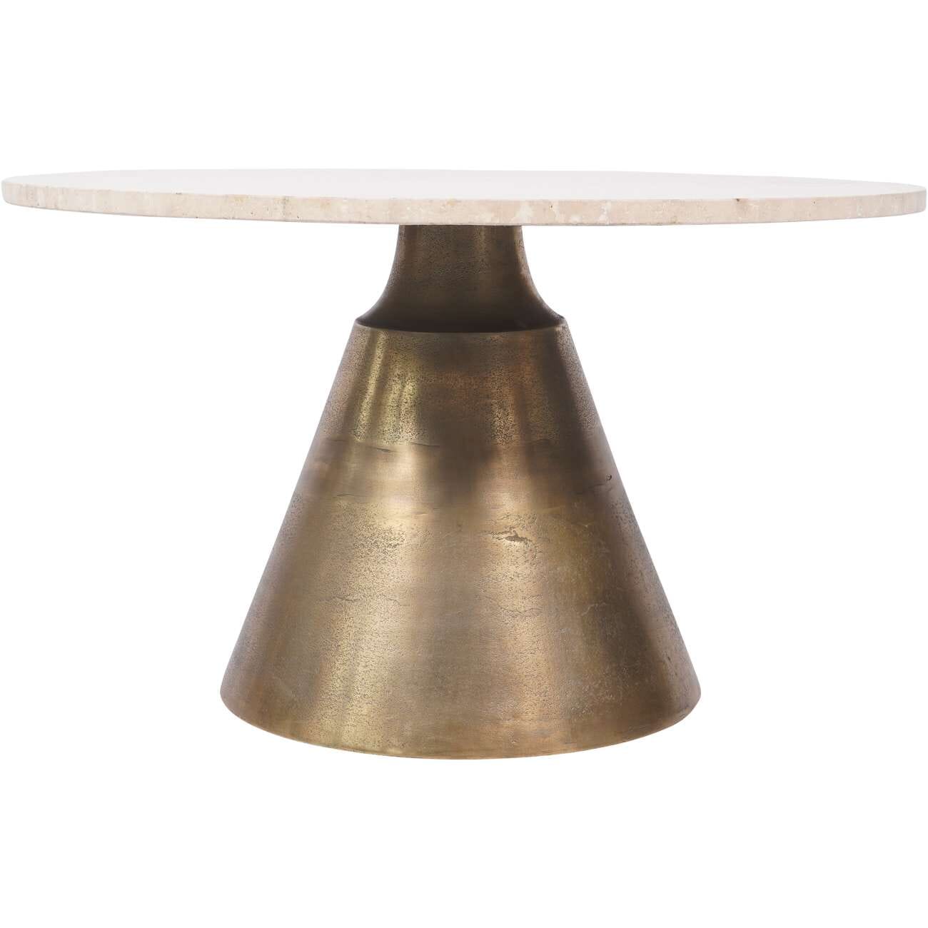 Valiona Large Gold & Marble Coffee Table Furniture