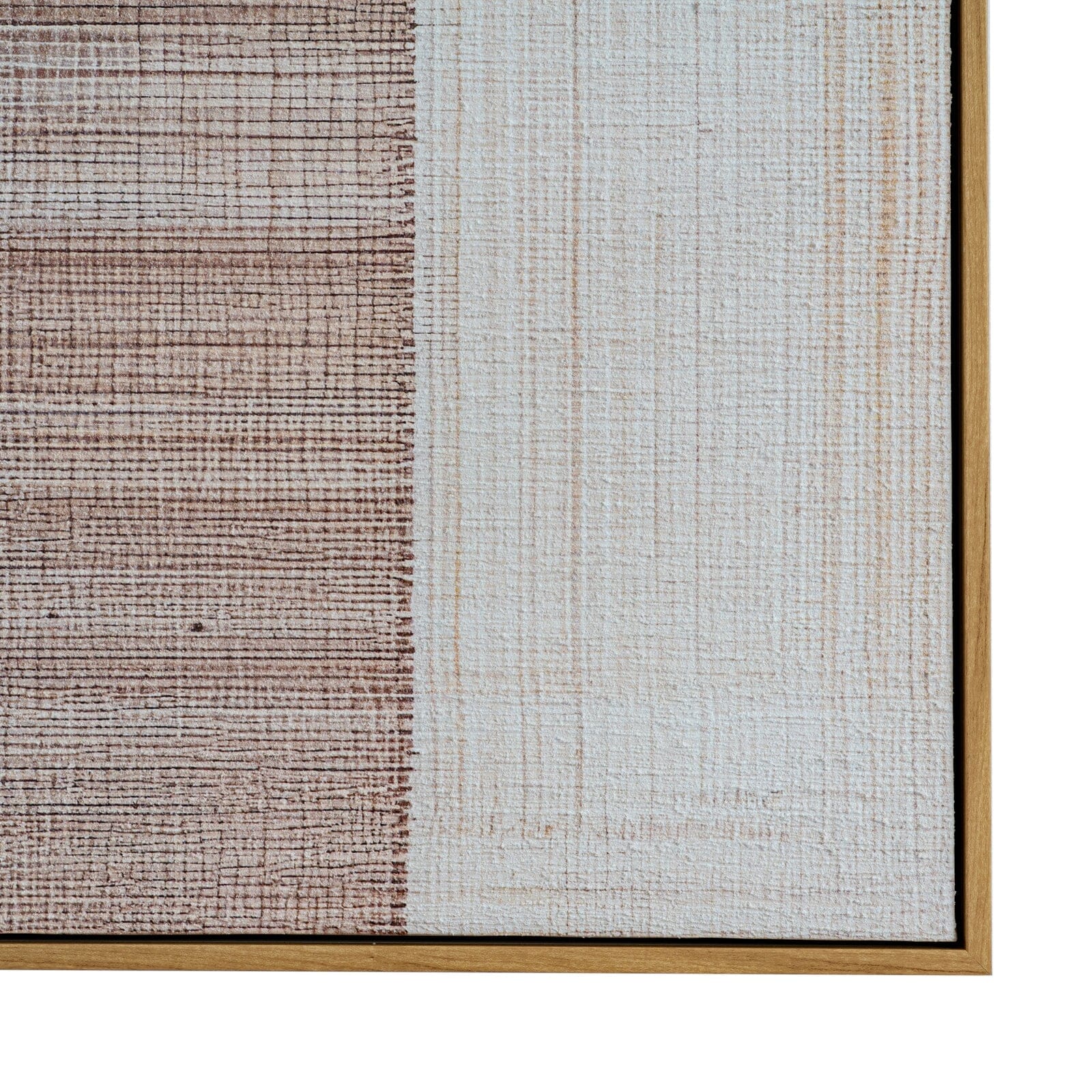 Valter Neutral Abstract Framed Canvas Wall Art Accessories