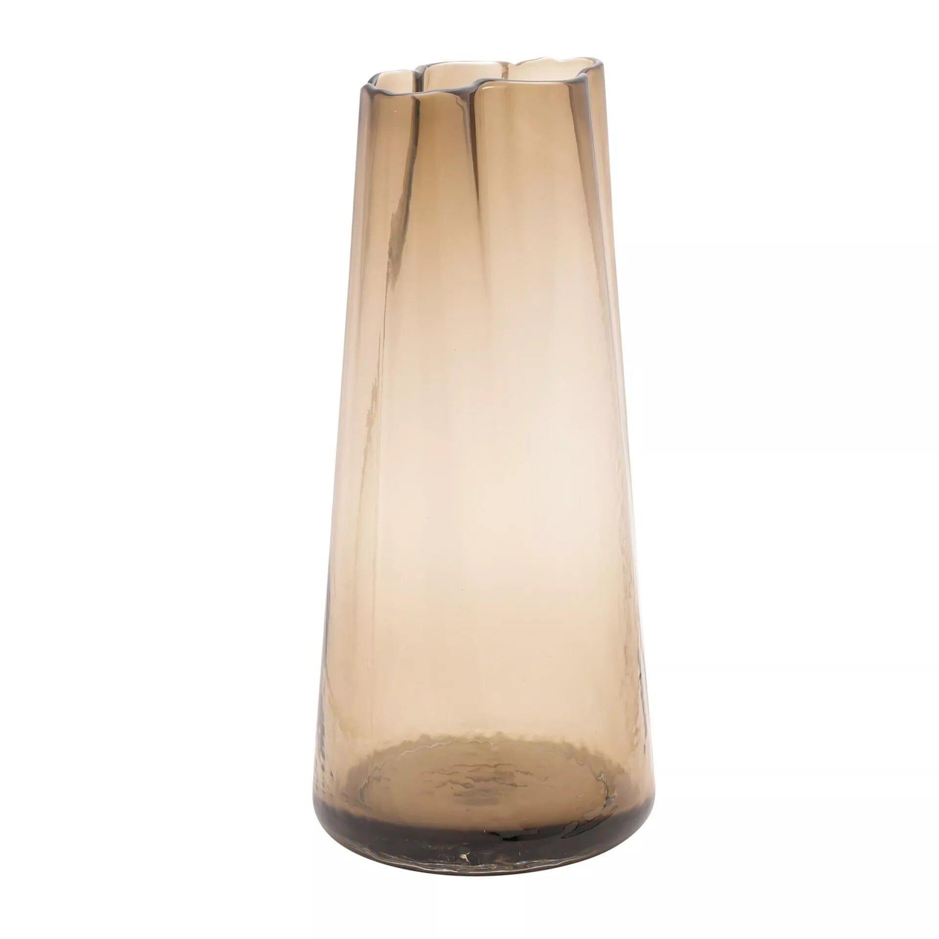 Verity Tall Brown Glass Decorative Vase Accessories