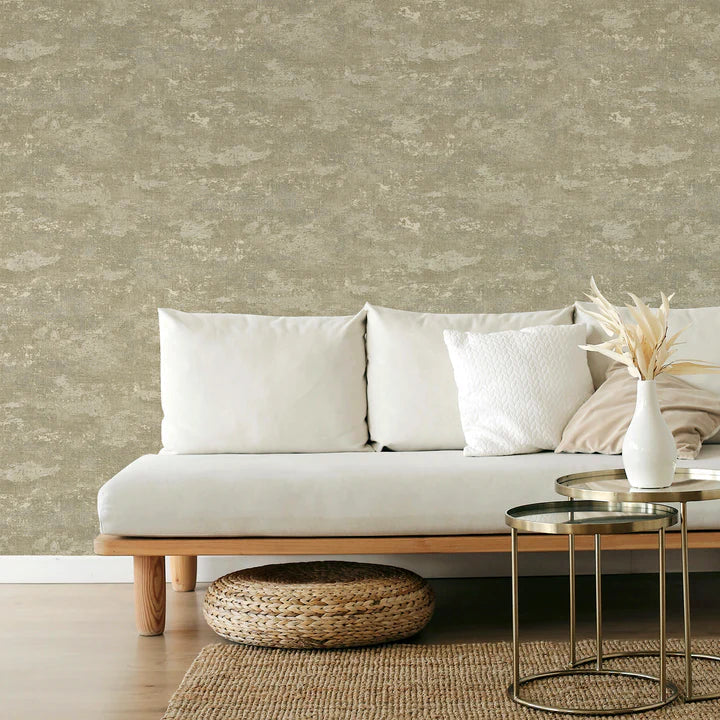 Vichy Coffee & Gold Textured Patterned Wallpaper Accessories