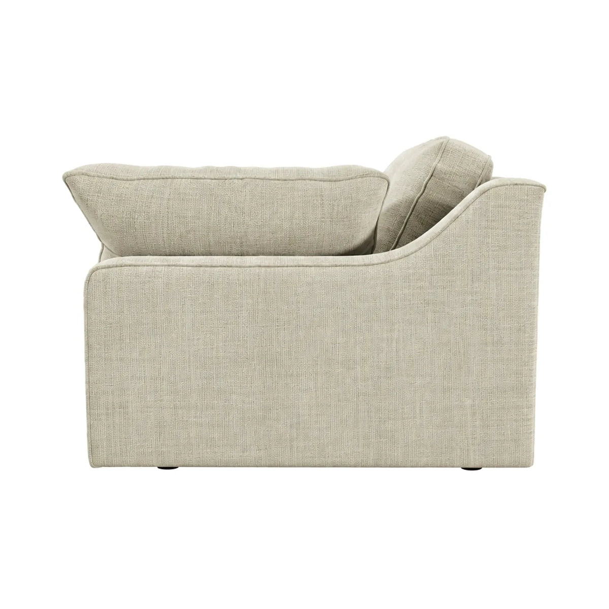 Victoria Beige Textured Love Seat Sofa