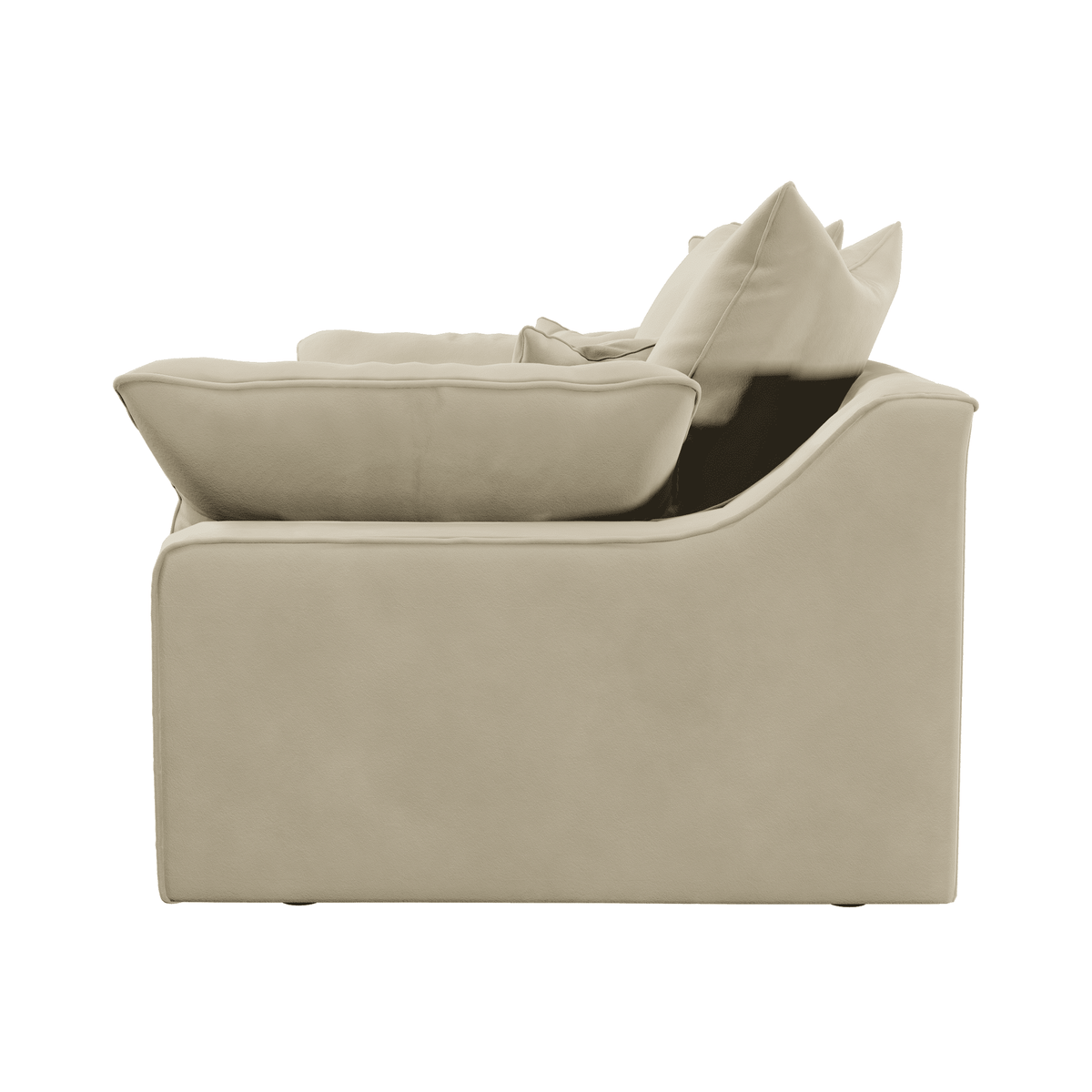 Victoria Cream Velvet 3 Seater Sofa Sofa