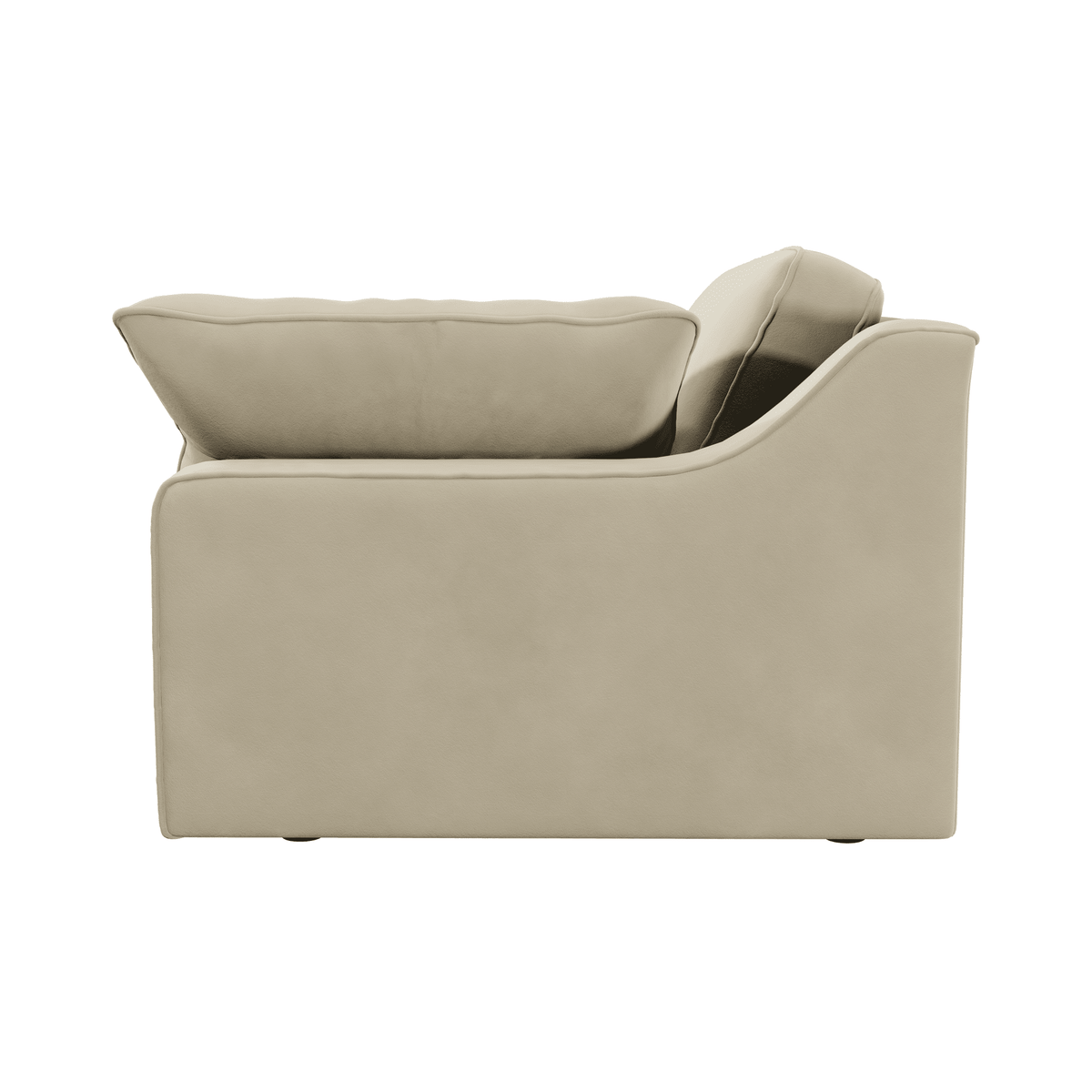 Victoria Cream Velvet Love Seat Sofa
