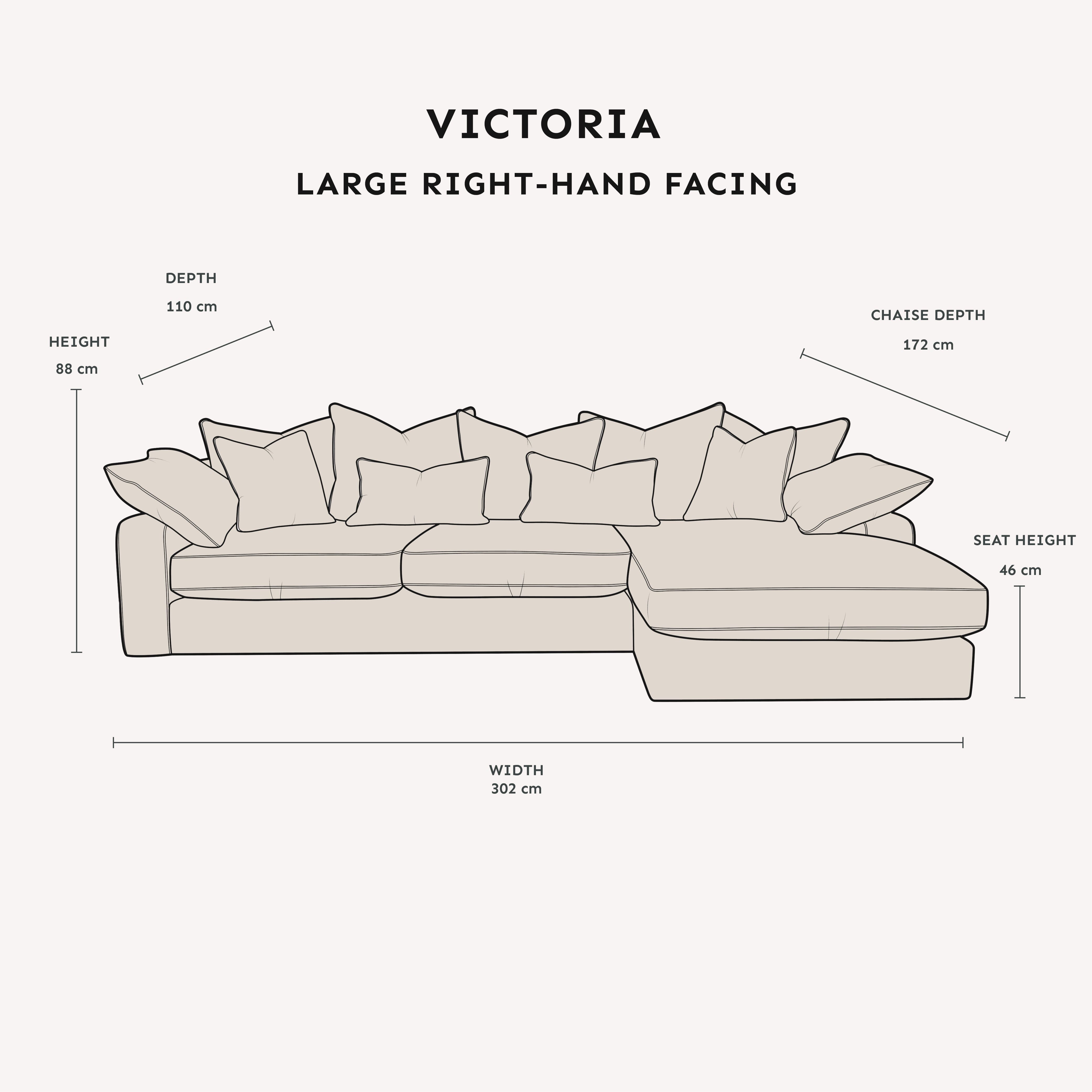 Victoria Cream Velvet Pillow Back Sofa Range MTO Sofa