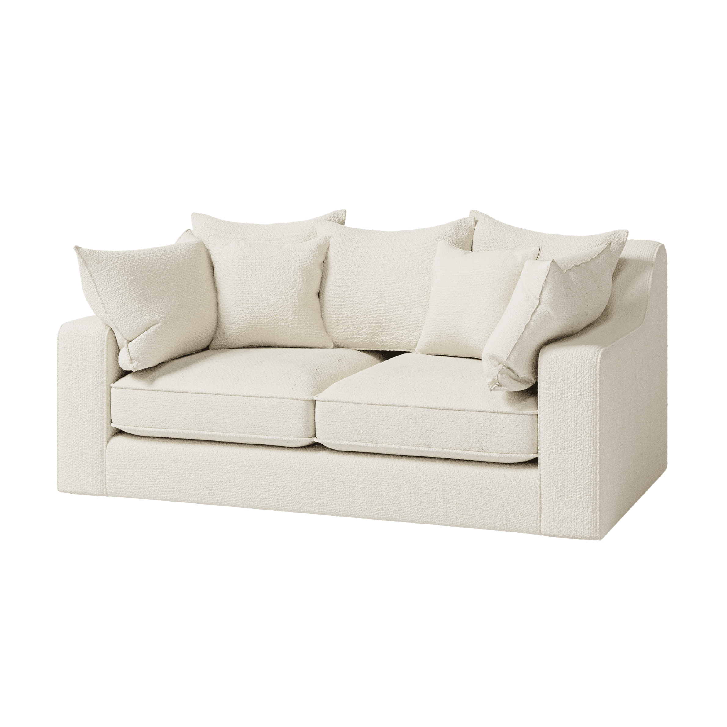 Victoria Ecru Boucle 3 Seater Sofa Sofa