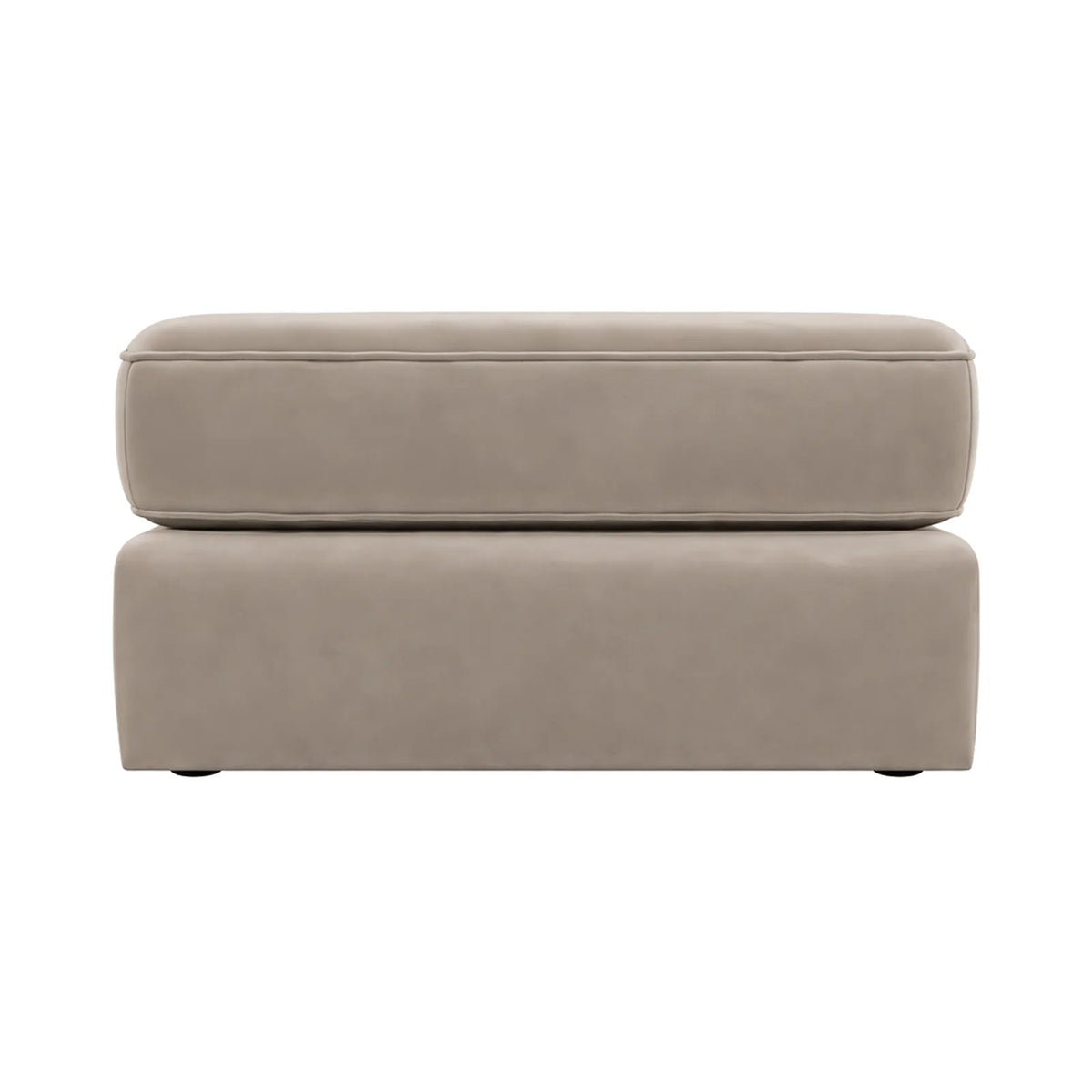 Victoria Mink Velvet Footstool