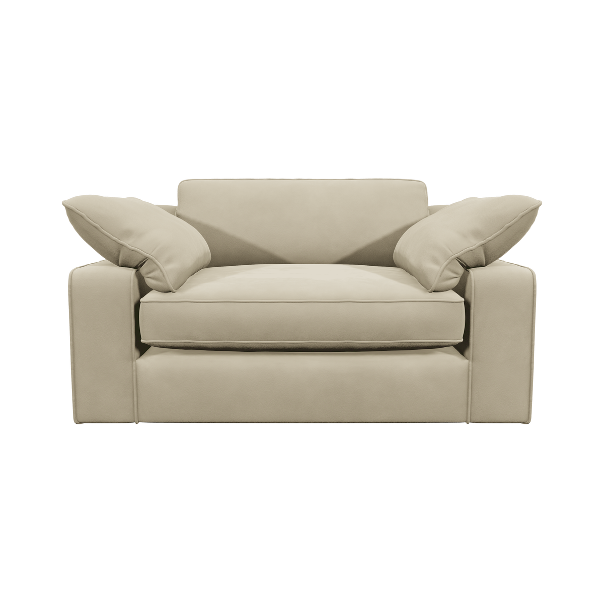 Victoria Cream Velvet Love Seat