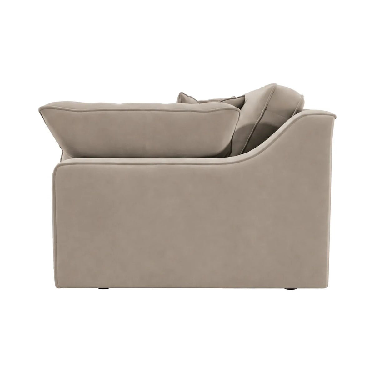 Victoria Mink Velvet 3 Seater Sofa Sofa