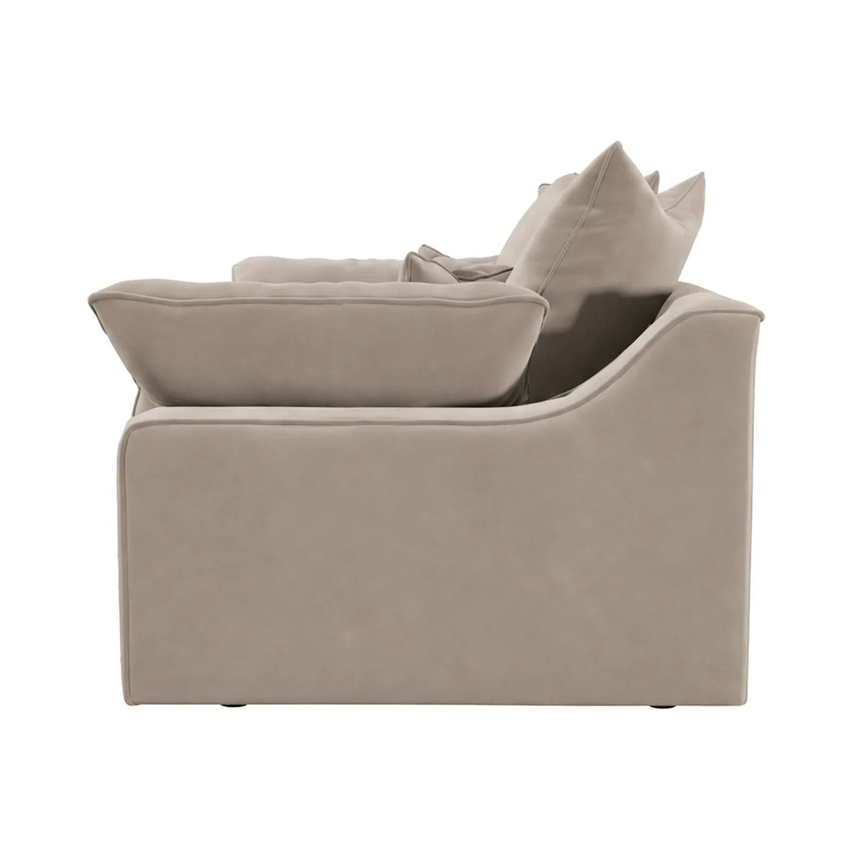 Victoria Mink Velvet 3 Seater Sofa Sofa