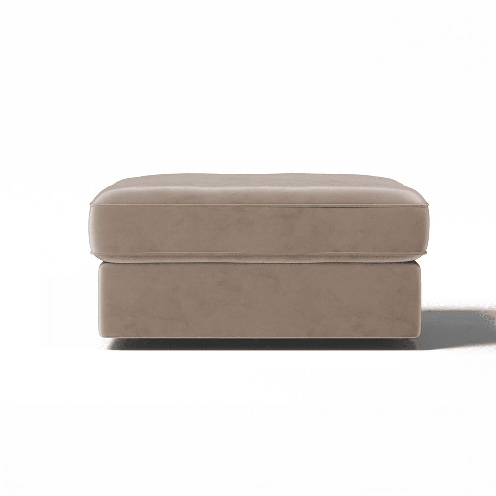 Victoria Mink Velvet Footstool MTO Sofa