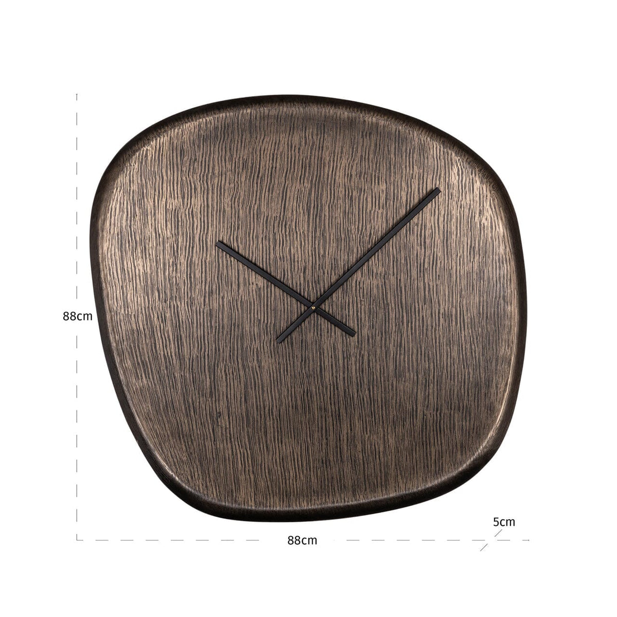 Vitale Bronze Abstract Wall Clock Accessories