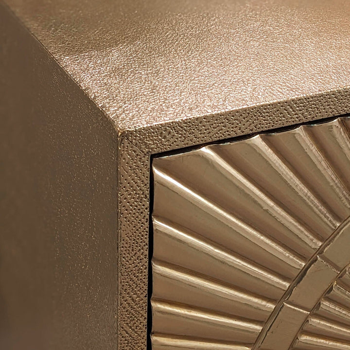 Vogue Gold Embossed Premium Metal Sideboard Furniture 