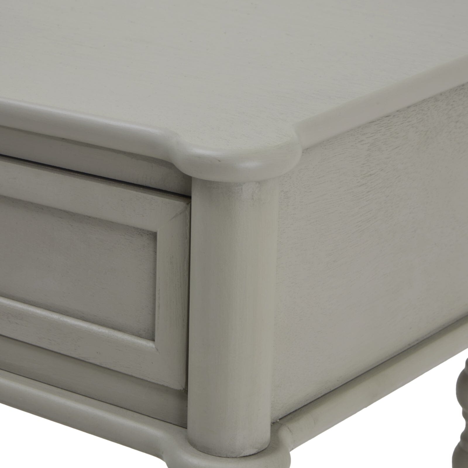 Wiley Grey 2 Drawer Console Table with Leg Detailing Furniture