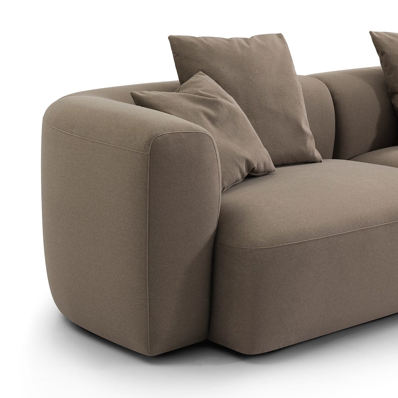Willow Truffle Velvet Large 2 Seater Sofa Sofa
