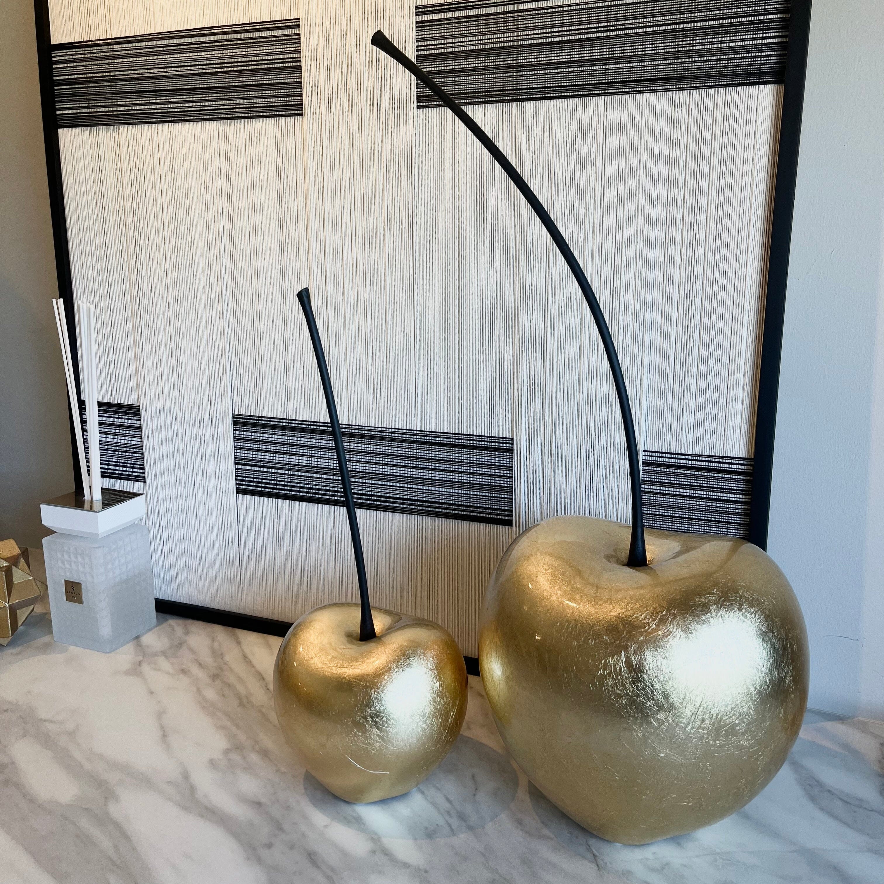 XL Gold Statement Cherry Ornament Accessories