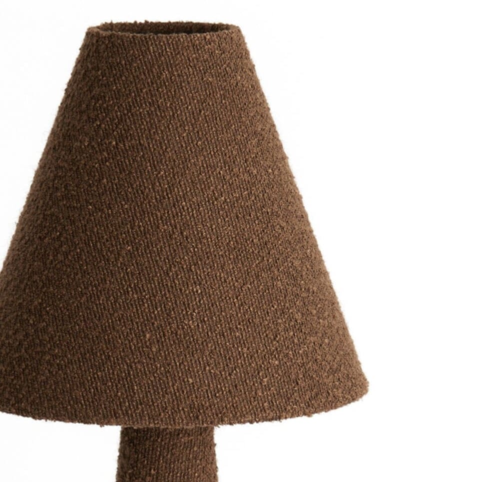 Zaylee Luxury Brown Boucle Floor Lamp Lighting