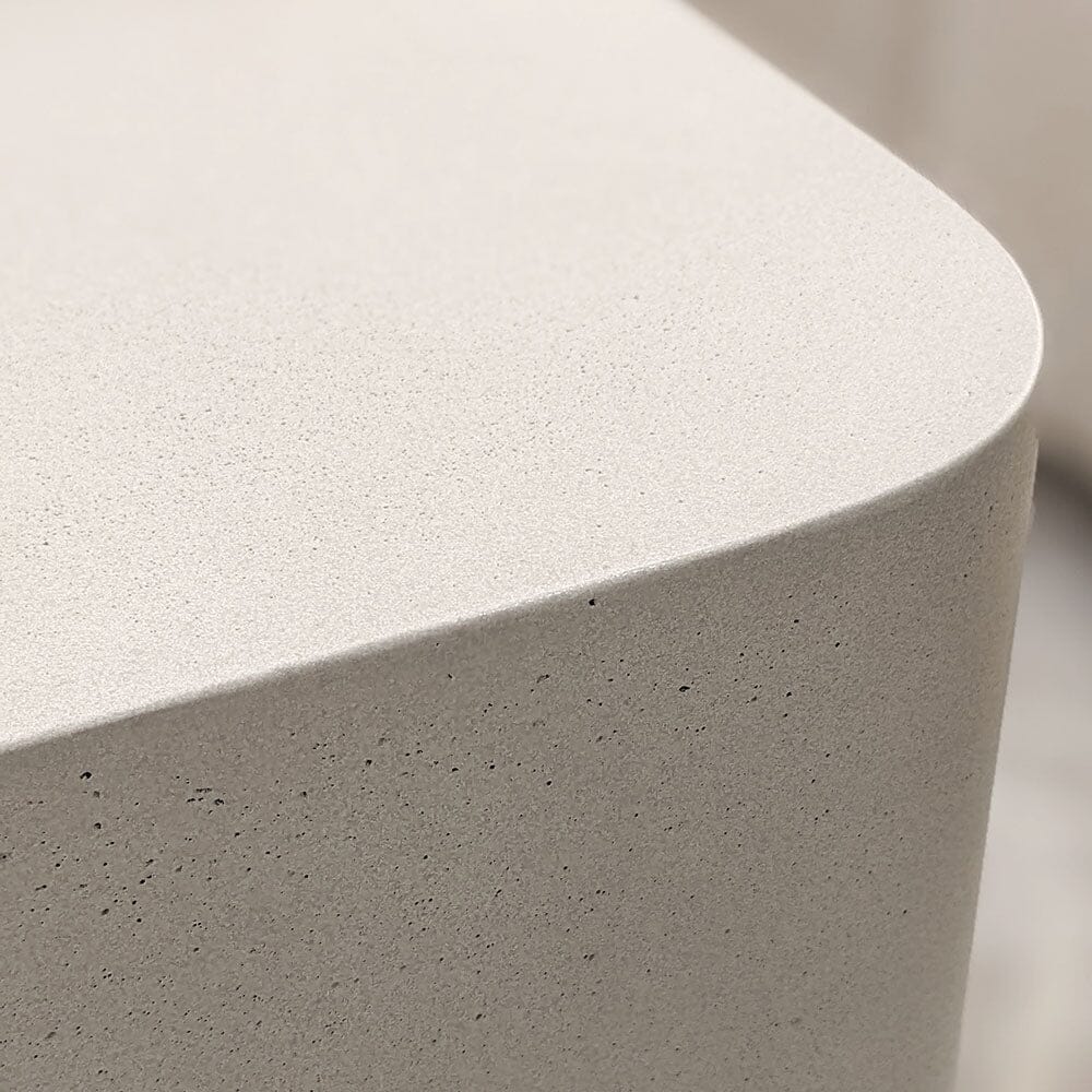 Zaylee Putty Concrete Effect Side Table Furniture