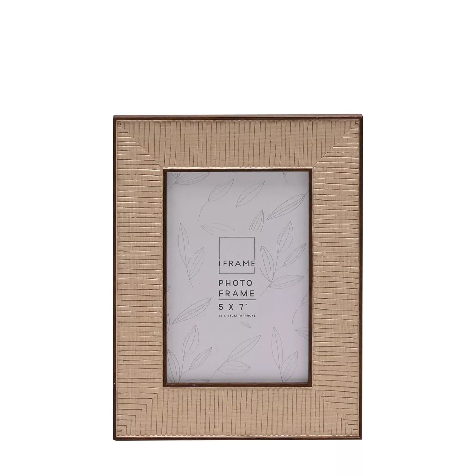 Zelda Rattan Effect Natural Photo Frame - 5x7" Accessories