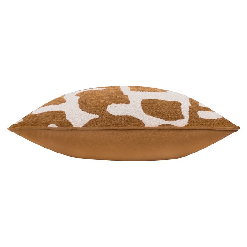 Zella Rust & Cream Jacquard Boucle Cushion - 50x50cm Textiles