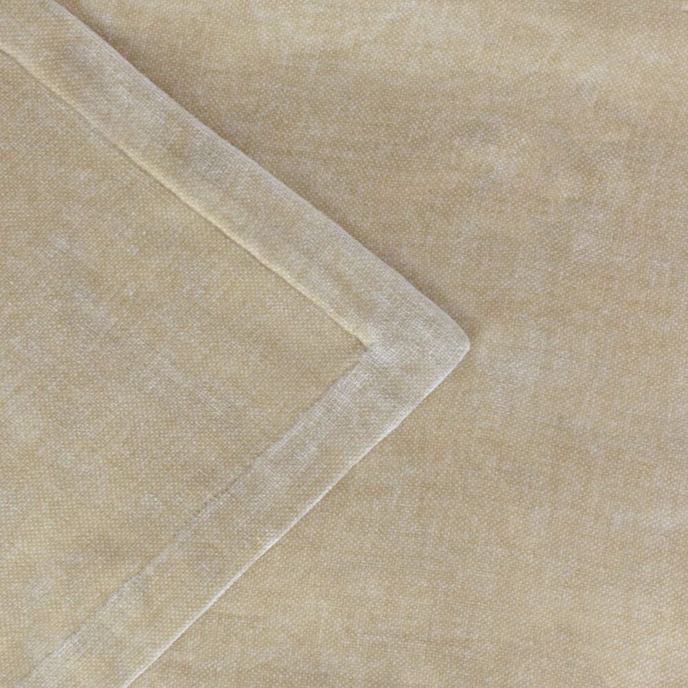 Zephyr Cream Heavy Chenille Velvet Throw Textiles