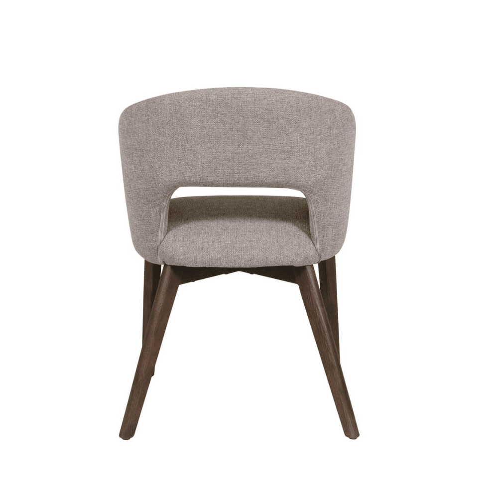 Zeva Latte Textured Fabric Dining Chair Furniture