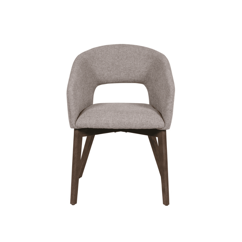 Zeva Latte Textured Fabric Dining Chair Furniture