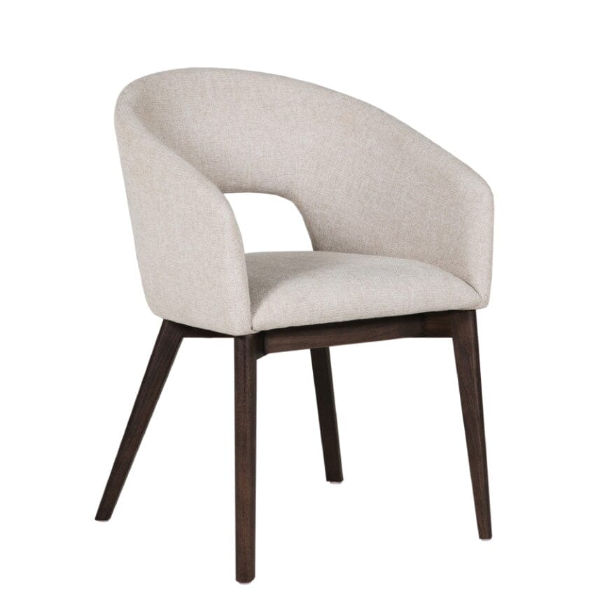 Zeva Natural Textured Fabric Dining Chair Furniture