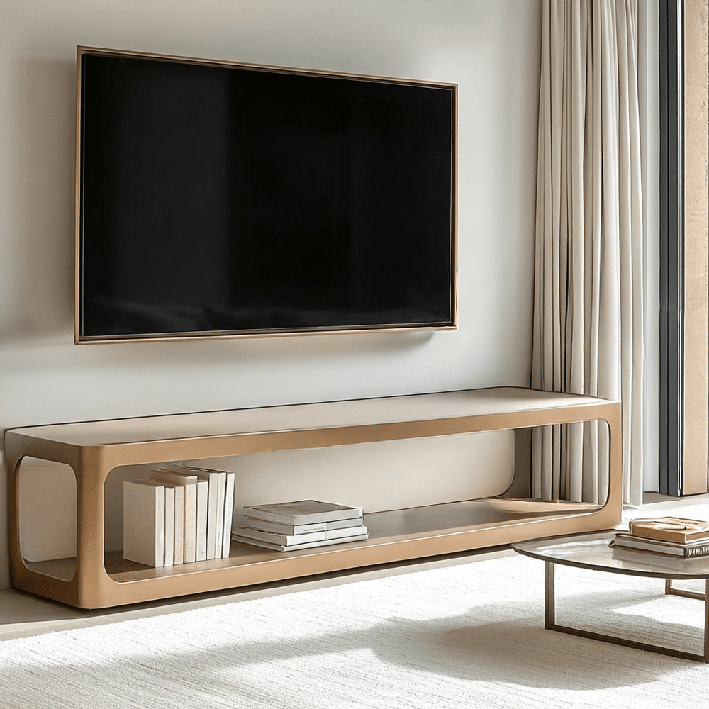 Zyraelle Bronze & Stone Effect Media Unit Furniture